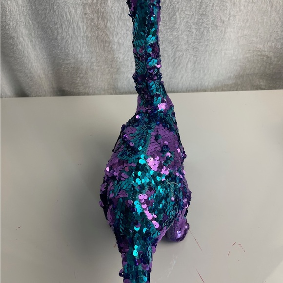 Walking Shimmering Sequin Dinosaur Plush - Picture 8 of 8